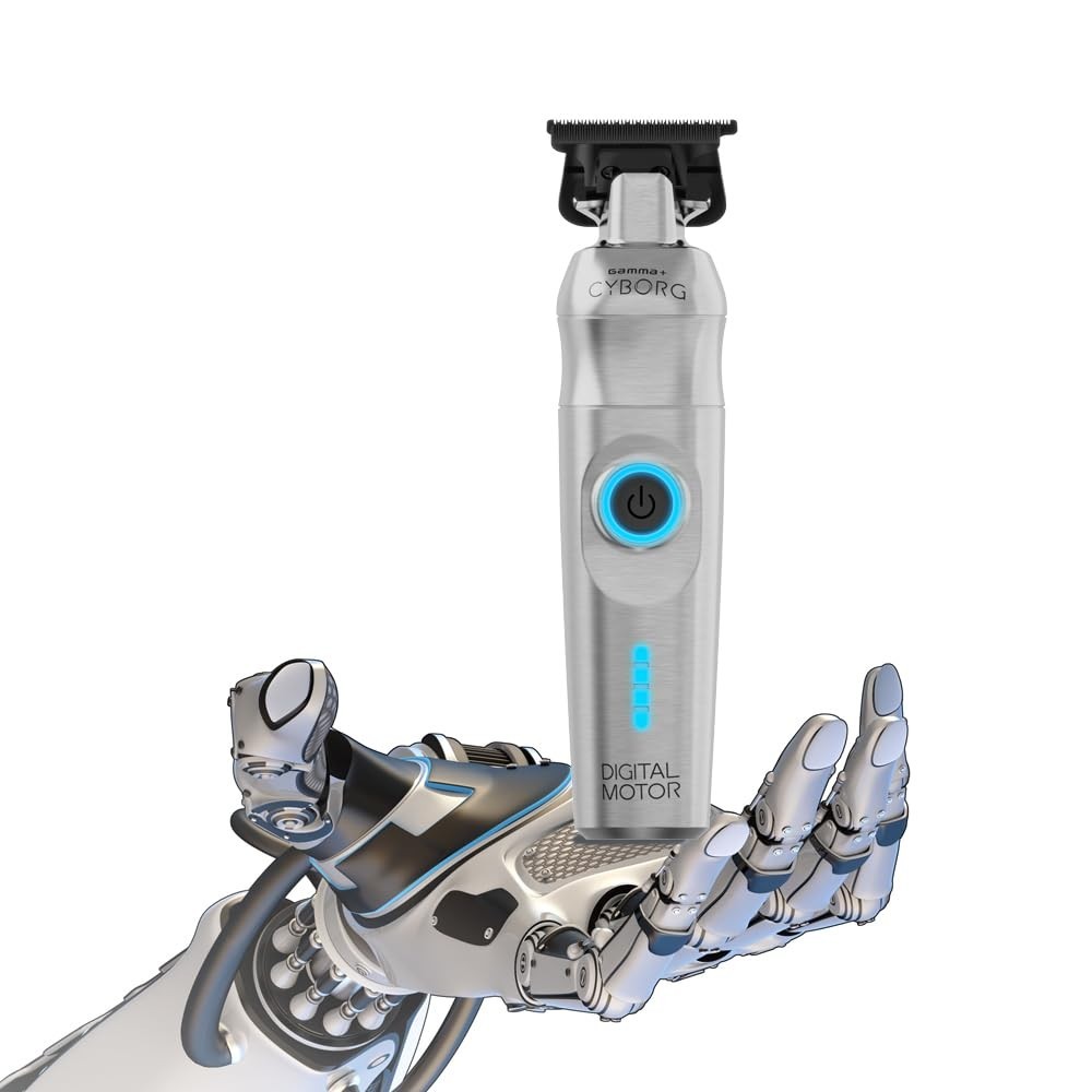 Gamma+ CYBORG Cordless Trimmer with Digital Brushless Motor #GP401S – BRAND NEW