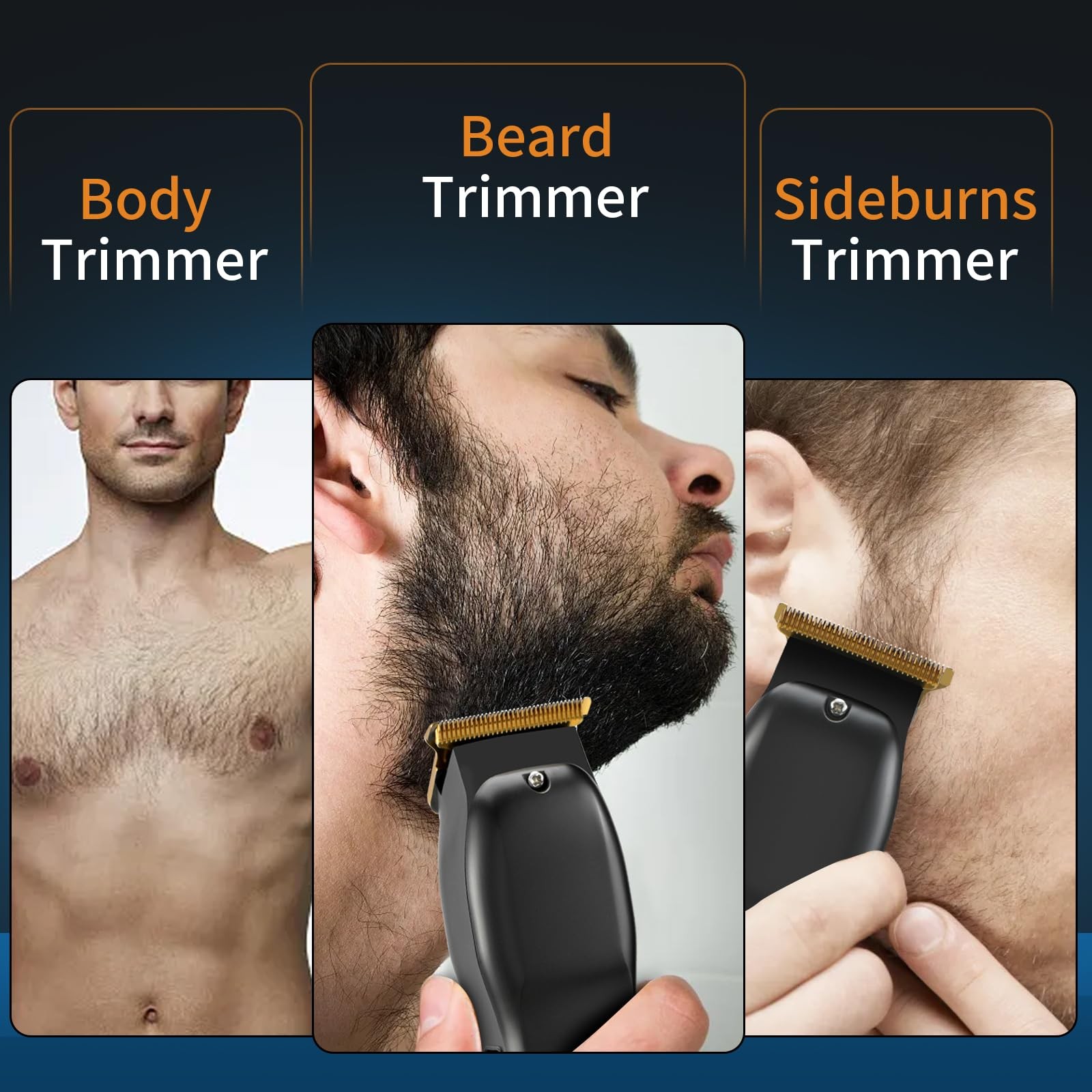 Professional Hair Trimmer for Men – Rechargeable Men’s Hair Clippers & Razor, Co