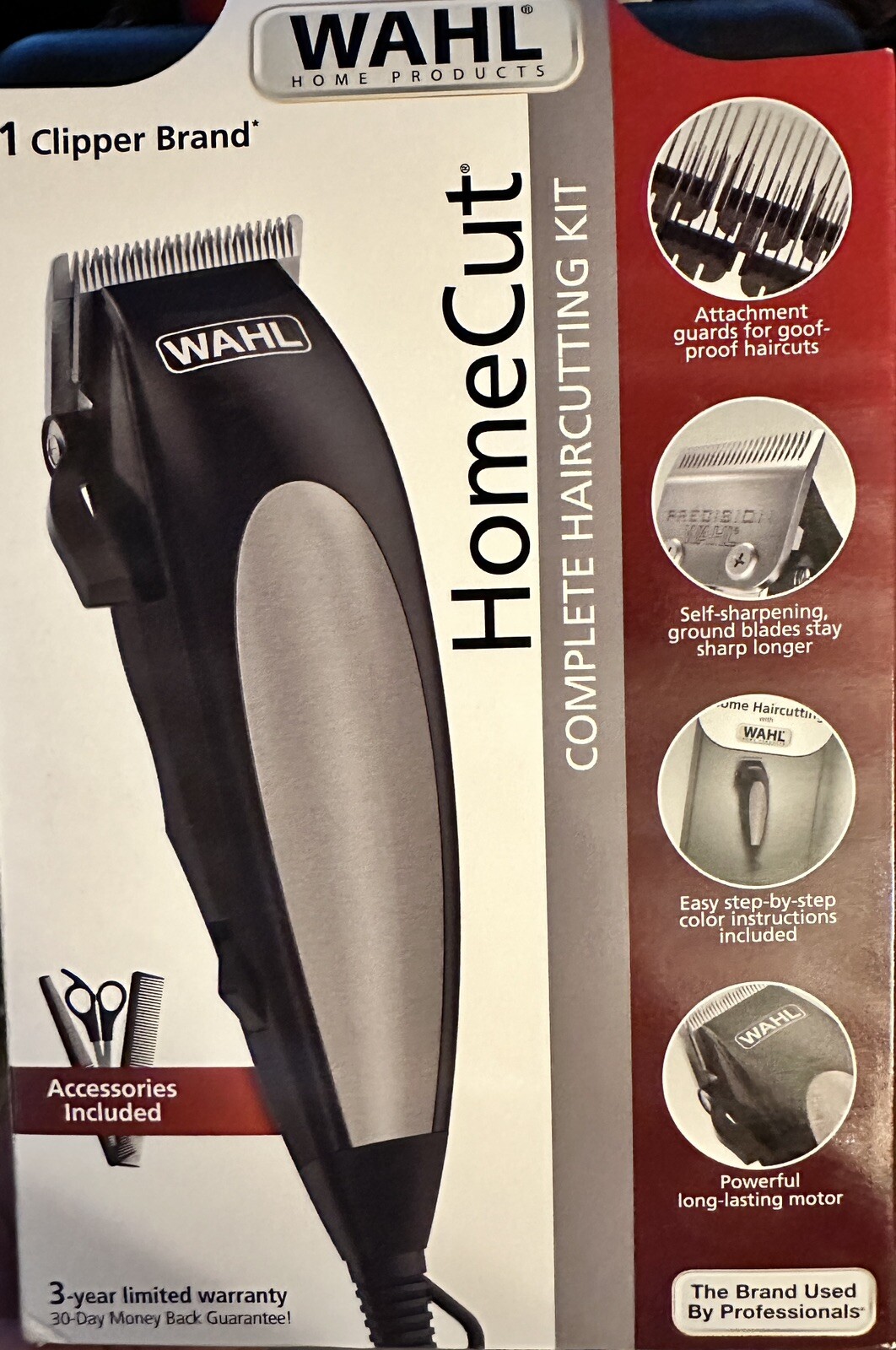 WAHL HOMECUT COMPLETE HAIRCUTTING KIT Scissors – Self Sharpening FAST SHIP NEW