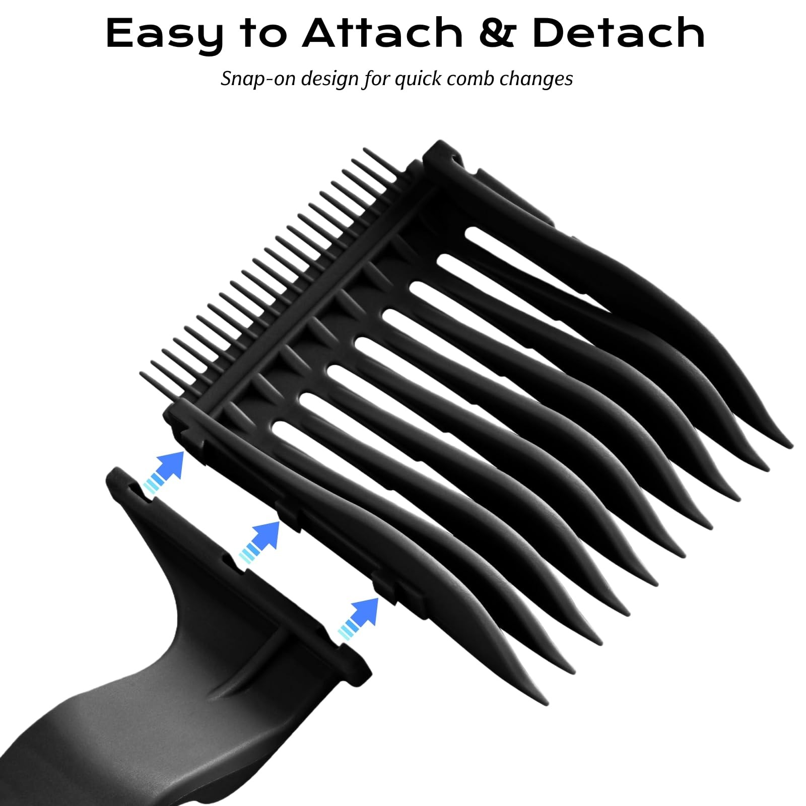 4-in-1 Detachable Blend Friend Fade Comb Set, Fade Comb Blend Friend Fade Gui…
