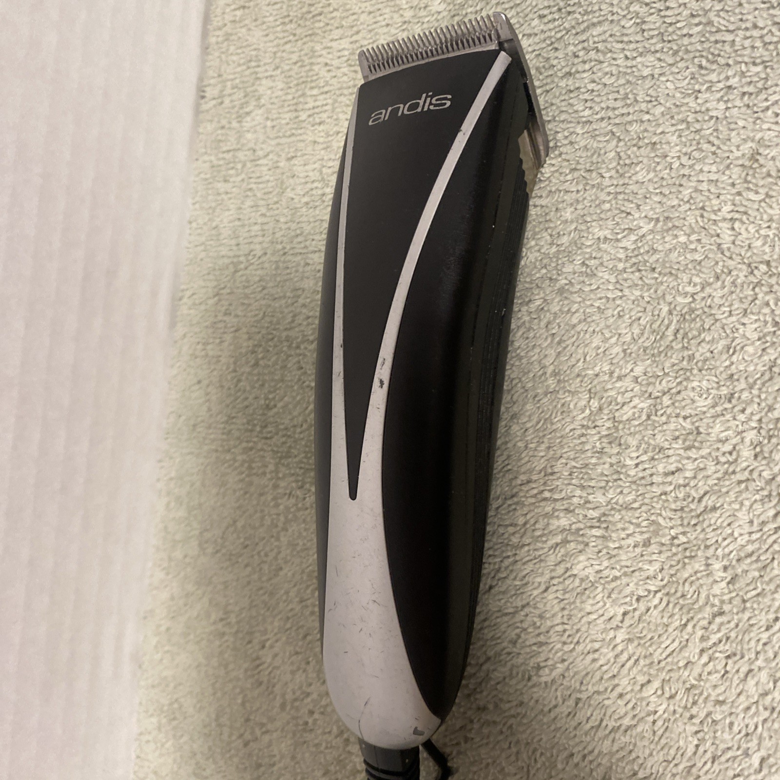Andis Electric Clipper Hair Cutter Model PM-10 Silver Black Tested Working