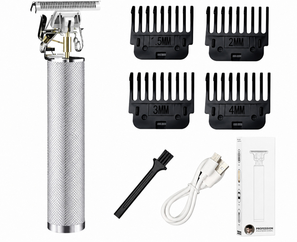 Professional Hair Clippers Trimmer Cutting Beard Cordless Barber Shaving Machine
