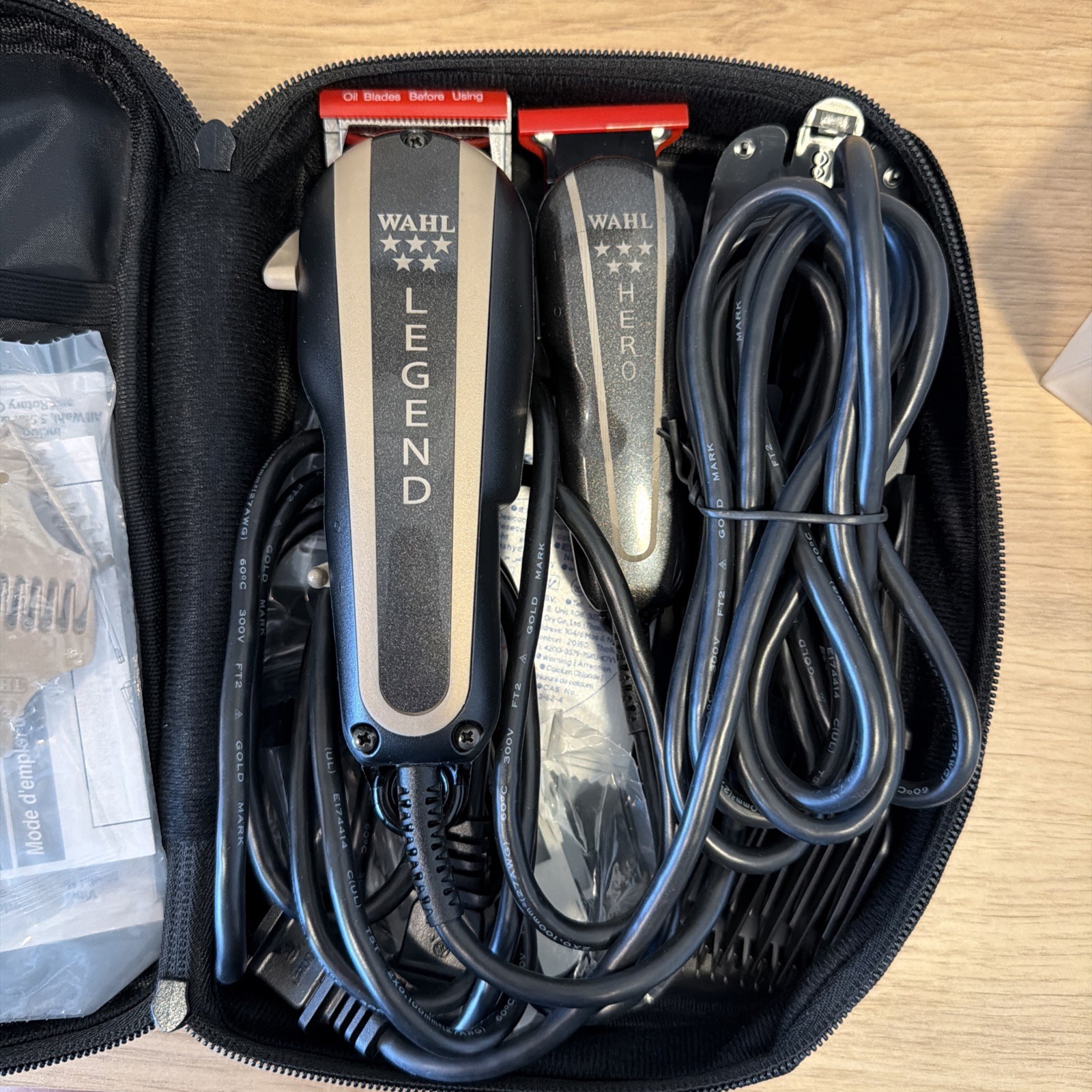 Wahl 8180 5-Star Barber Combo Legend Clipper and Hero Trimmer – Black/Gold