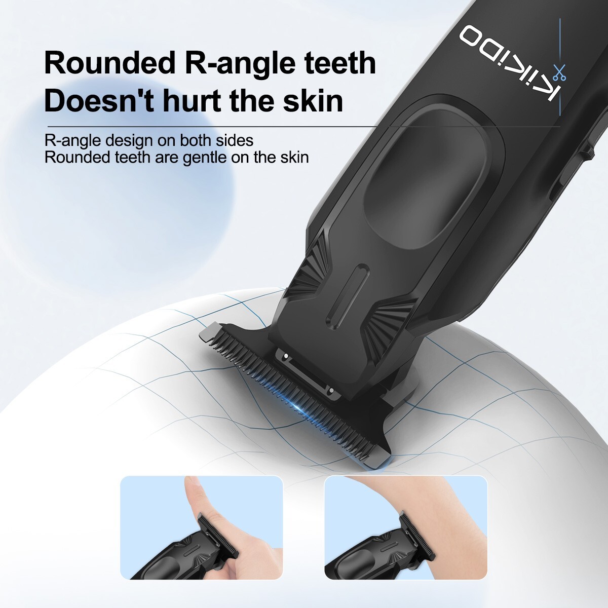 Portable Electric Cutting Clipper Cordless Beard Shaver Haircut Trimmer 12 Combs