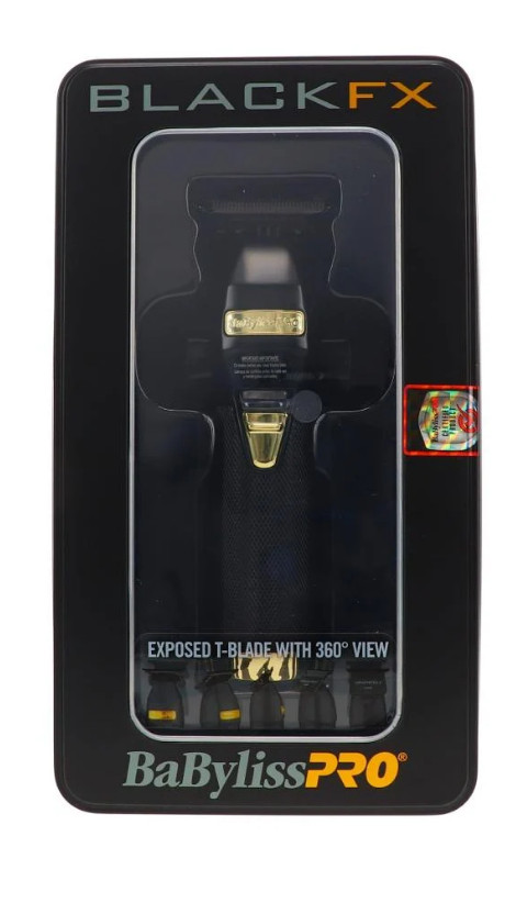 FX787BN BaByliss PRO Black Gold Metal T-Blade Cordless Hair Trimmer