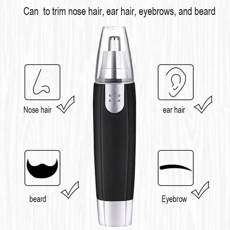 Electric Nose Ear Hair Trimmer Face Eyebrow Mustache Beard Shaver Clipper Unisex