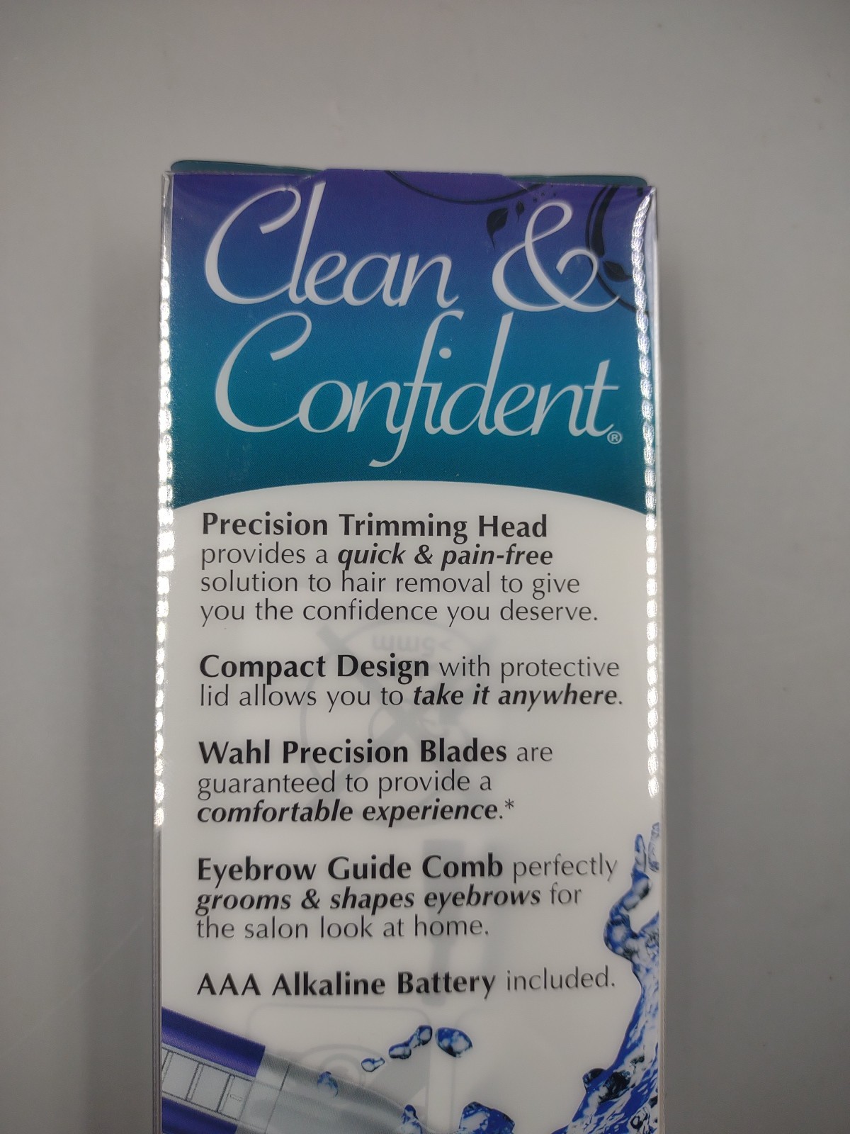 Wahl Clean & Confident Precision Detailer Trimmer ~ Purple ~ 5640-100