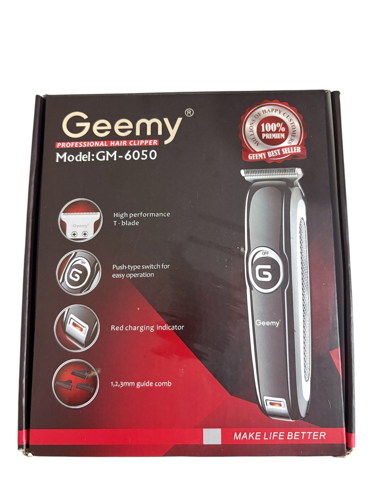 Geemy GM-6050 Beard Trimmer Beard Cutter/Hair Cutter