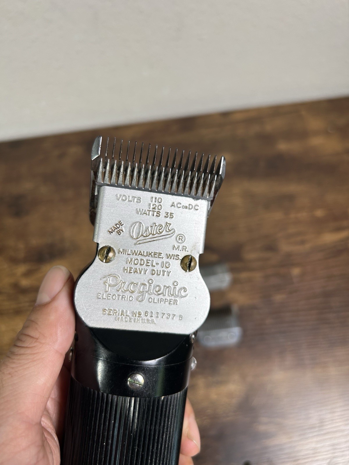 Vintage Oster Hair Clippers-Model 10 Progienic-Heavy Duty