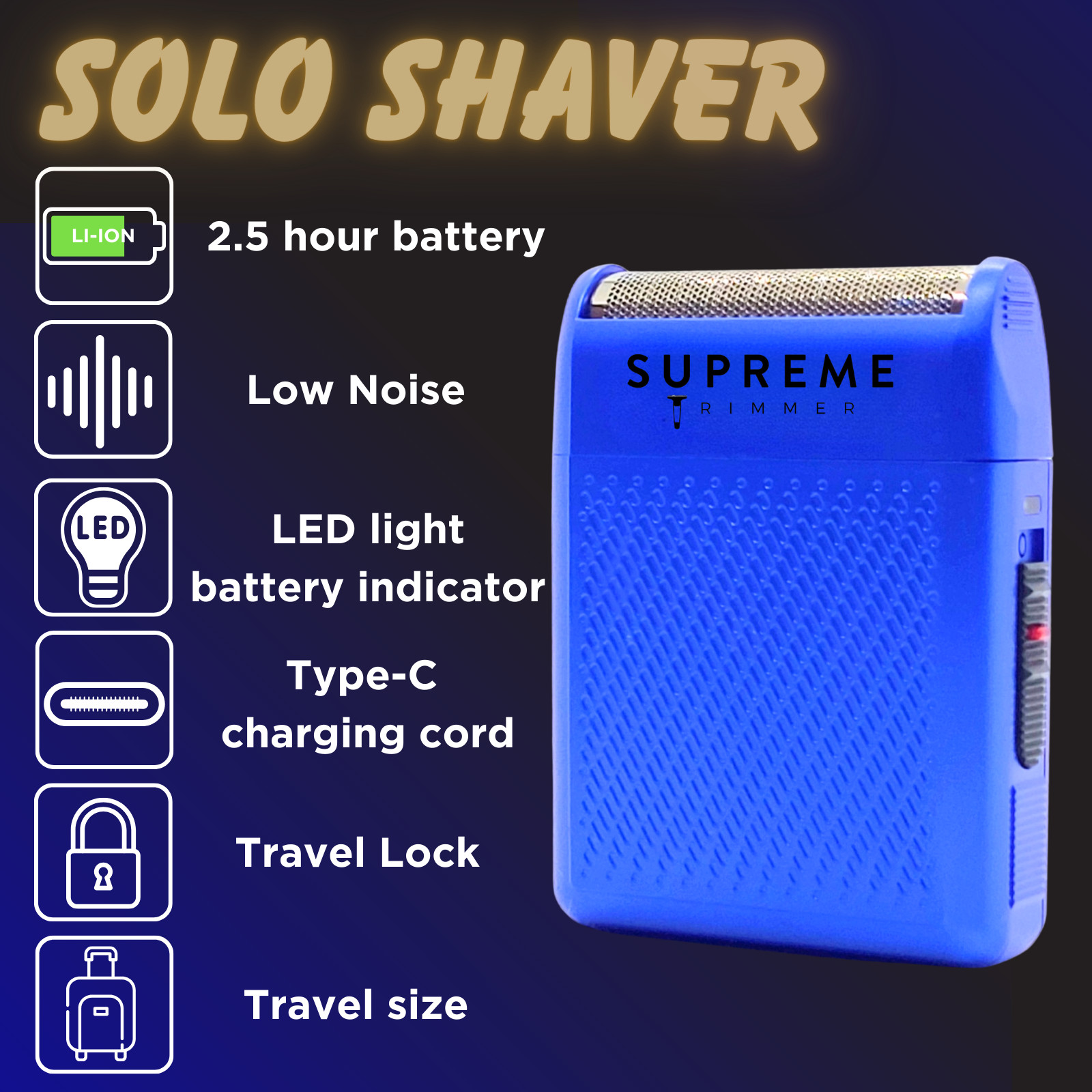 Supreme Trimmer STF101 SOLO – Pocket Size Foil Shaver – Factory Recertified