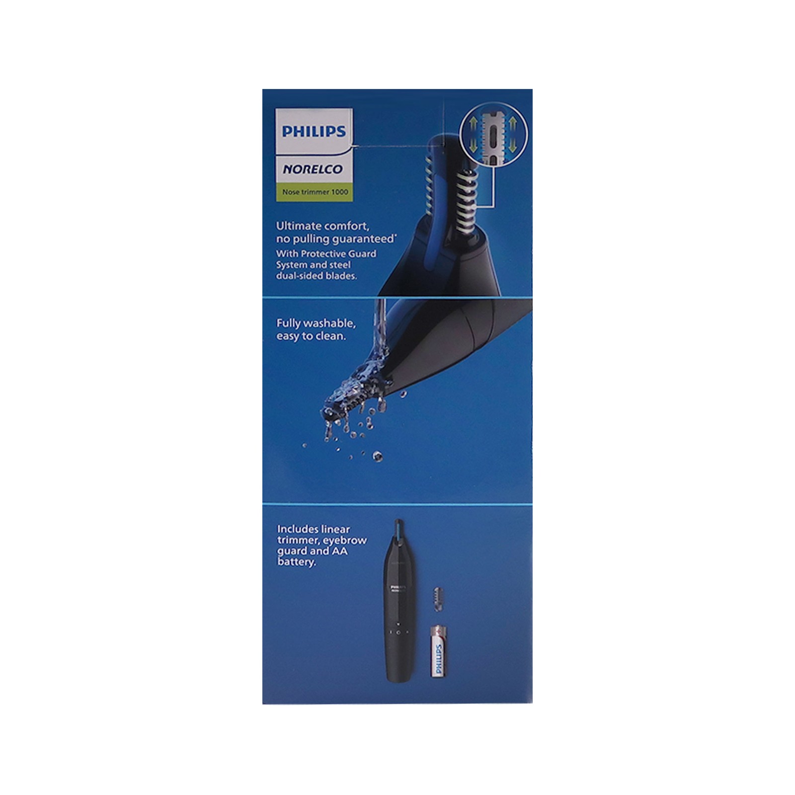 Philips Norelco Ultimate Comfort Nose Trimmer 1000 Battery Powered NT1605/60