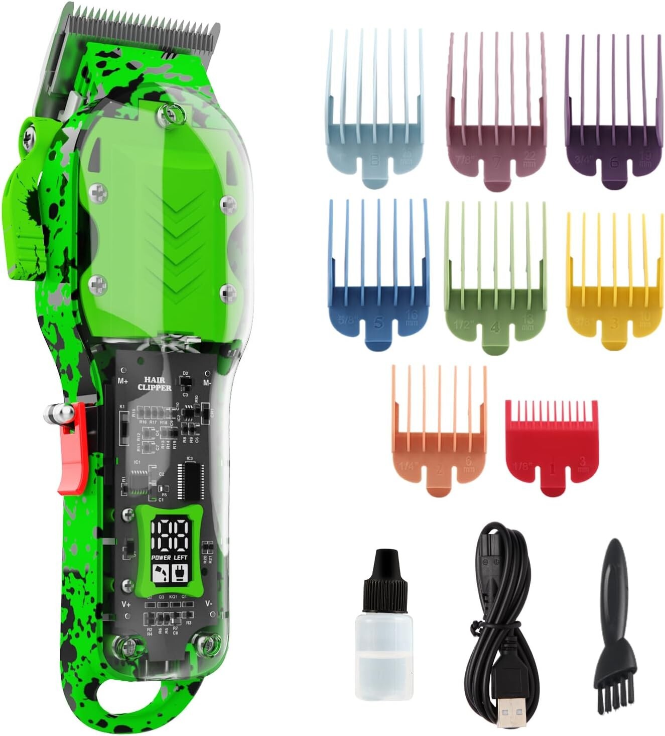Professional Hair Clippers for Men, Cordless Barber Clippers for Hair Cutting…