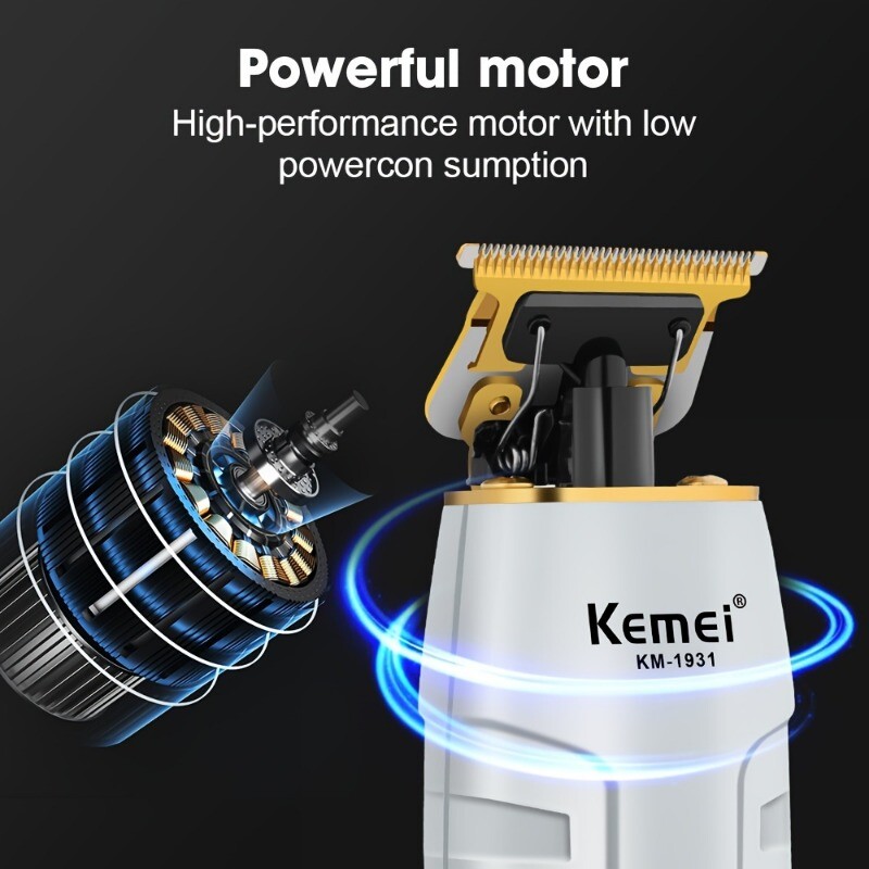 Kemei Professional Hair Clippers Cordless Trimmer Beard Cutting Machine Barber