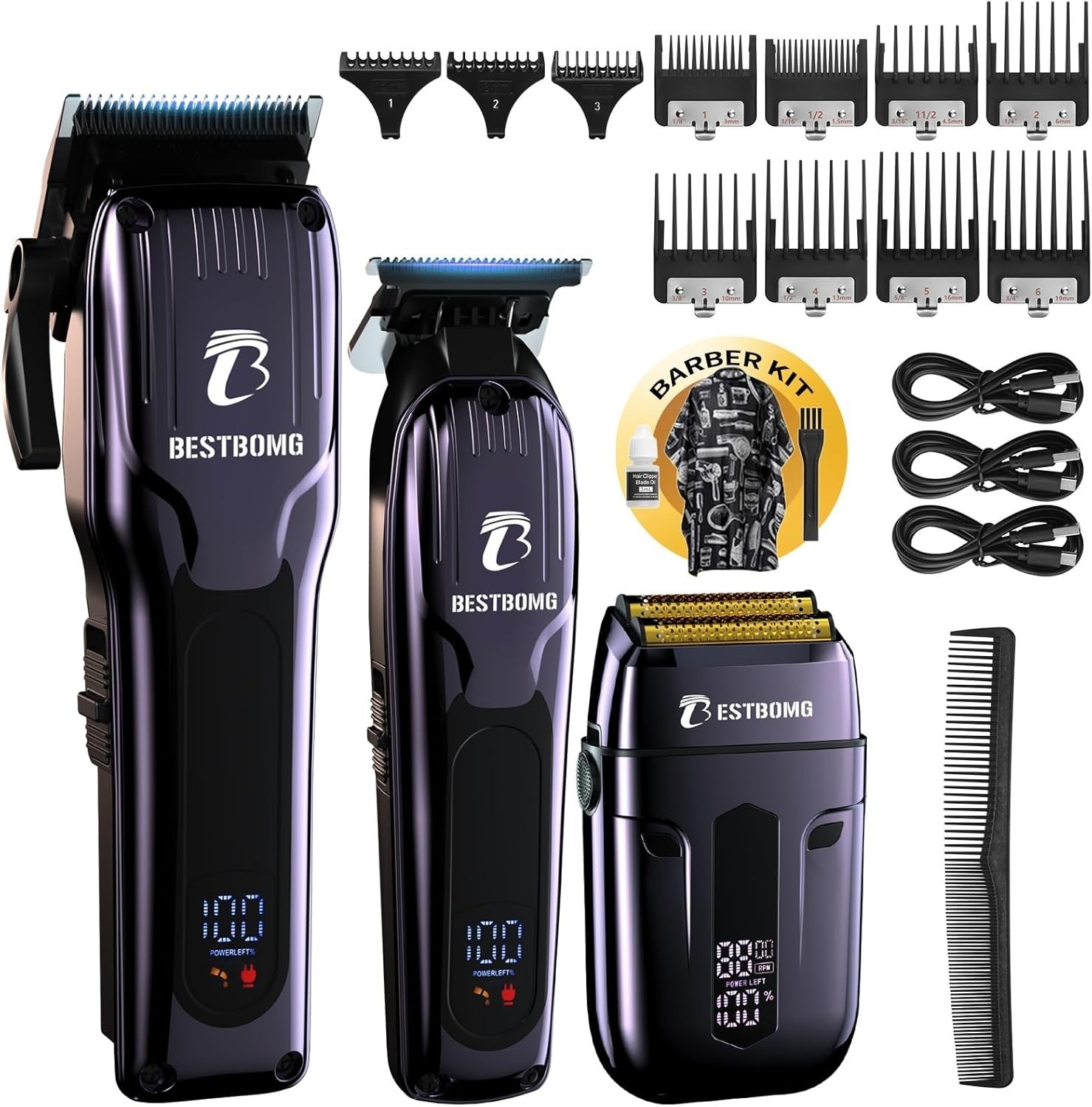 PRO Máquinas Profesionales Para Cortar Cabello Maquina Cortadora De Pelo Set MEN