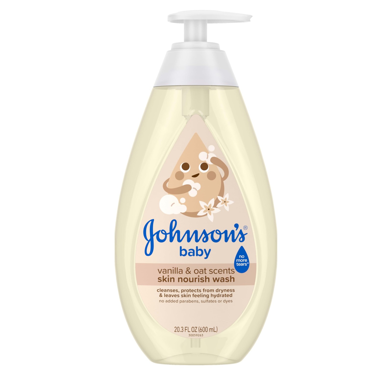 Johnson’s Skin Nourishing Moisture Baby Wash, Vanilla 20.3 Fl Oz (Pack of 1)