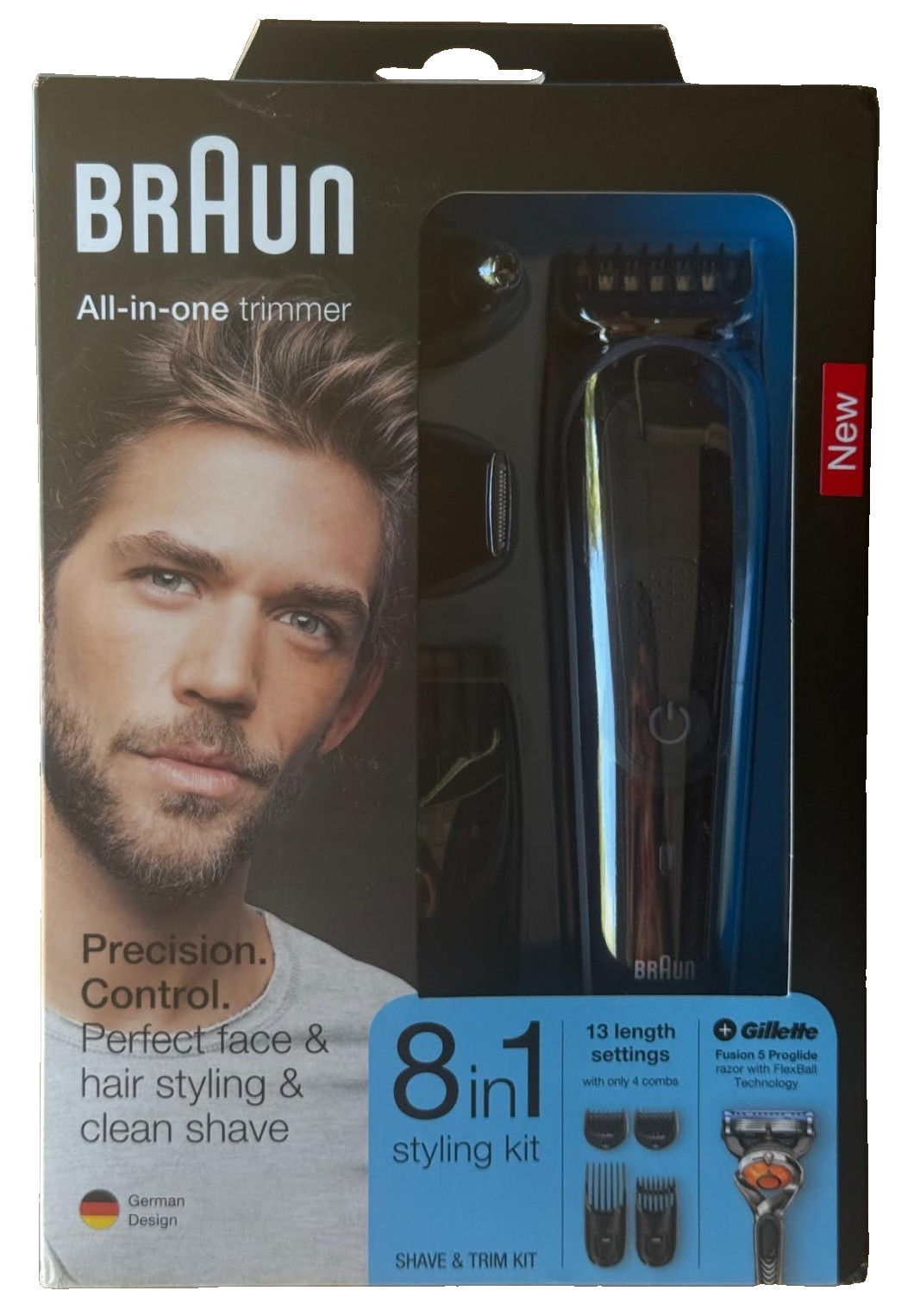 Braun Multi Beard Hair Trimmer Kit Gillette Fusion All 8 in 1 Men MGK3060 NEW
