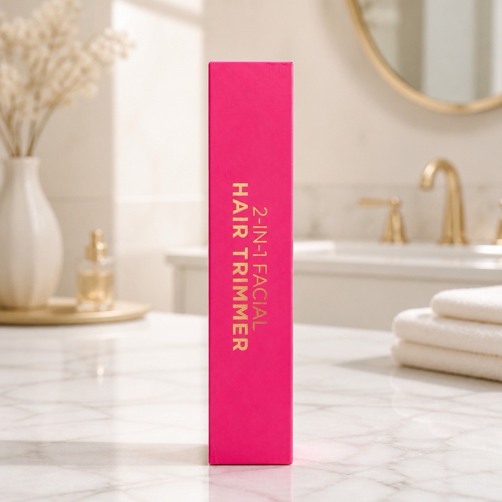 Juicy Couture 2-in-1 Face & Eyebrow Hair Trimmer Pink New In Box