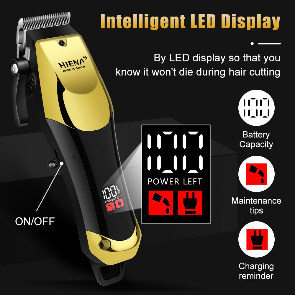 Professional Hair Clippers Trimmer Cutting Beard Cordless Barber Shaving Machine