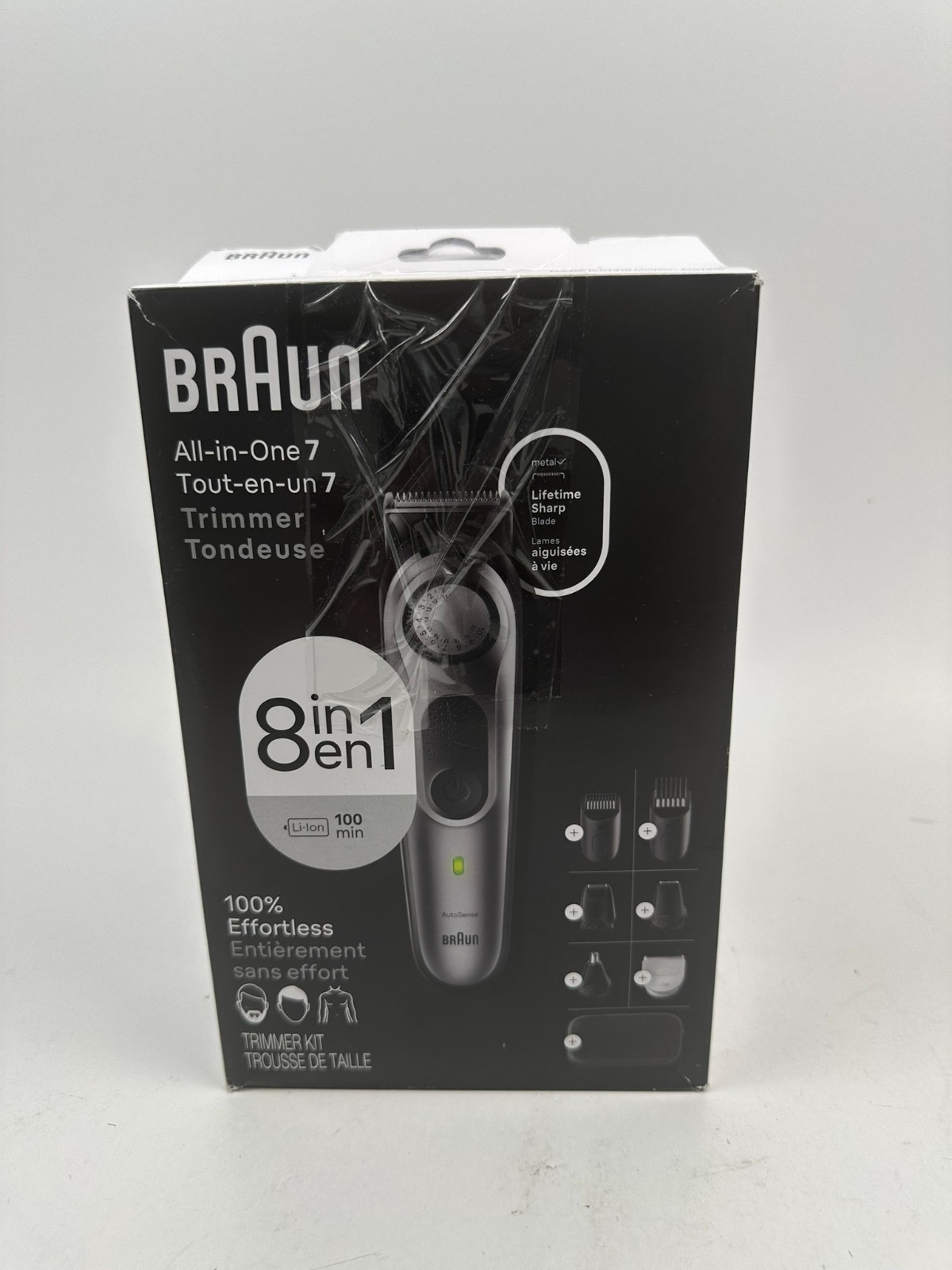 Braun Series 7 7410 All-in-One Trimmer 8-in-1 Beard Body Hair Clipper Kit