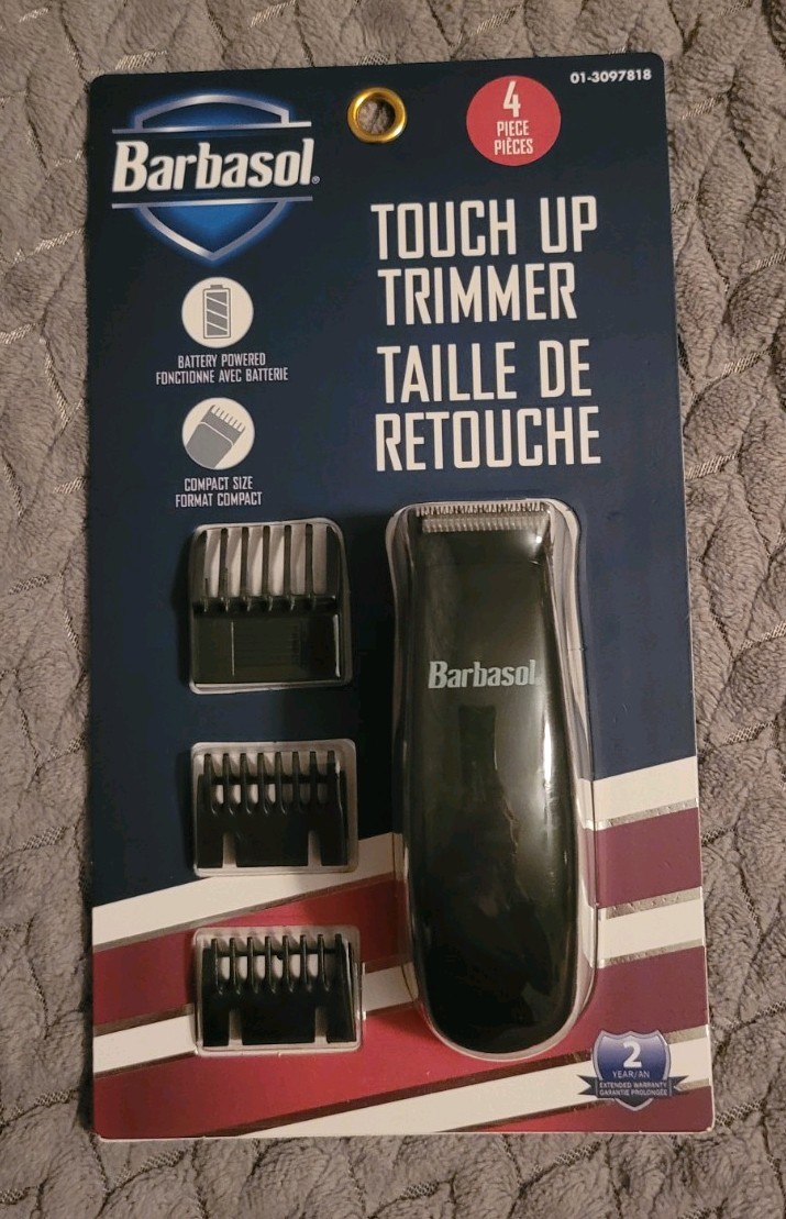 Barbasol Touch Up Trimmer Battery Powered Men’s Face/Neck w/ 3 Guides 01-3097818
