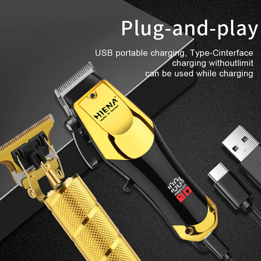 Professional Hair Clippers Trimmer Cutting Beard Cordless Barber Shaving Machine