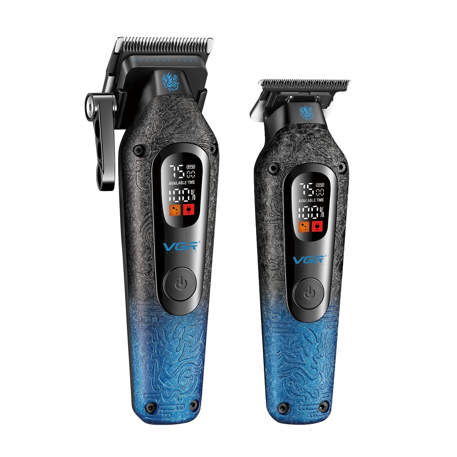 VGR V-879 S2 Professional Barber Clipper Trimmer Combo Kit Set 7500RPM Motor