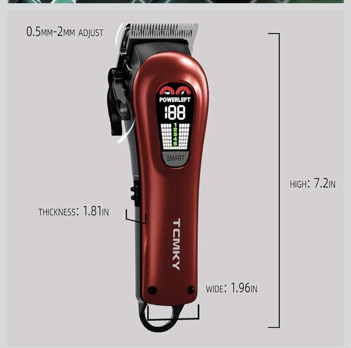 TCMKY Hair Clippers for Men Professional Clippers | Cordless&Corded Barber