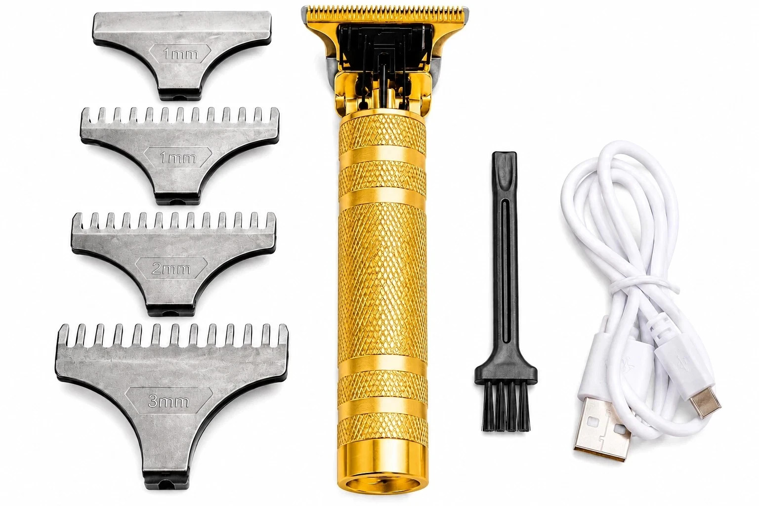 Vintage T9 Barbeador Gold Beard Hair Trimmer Cutter Machine for Men