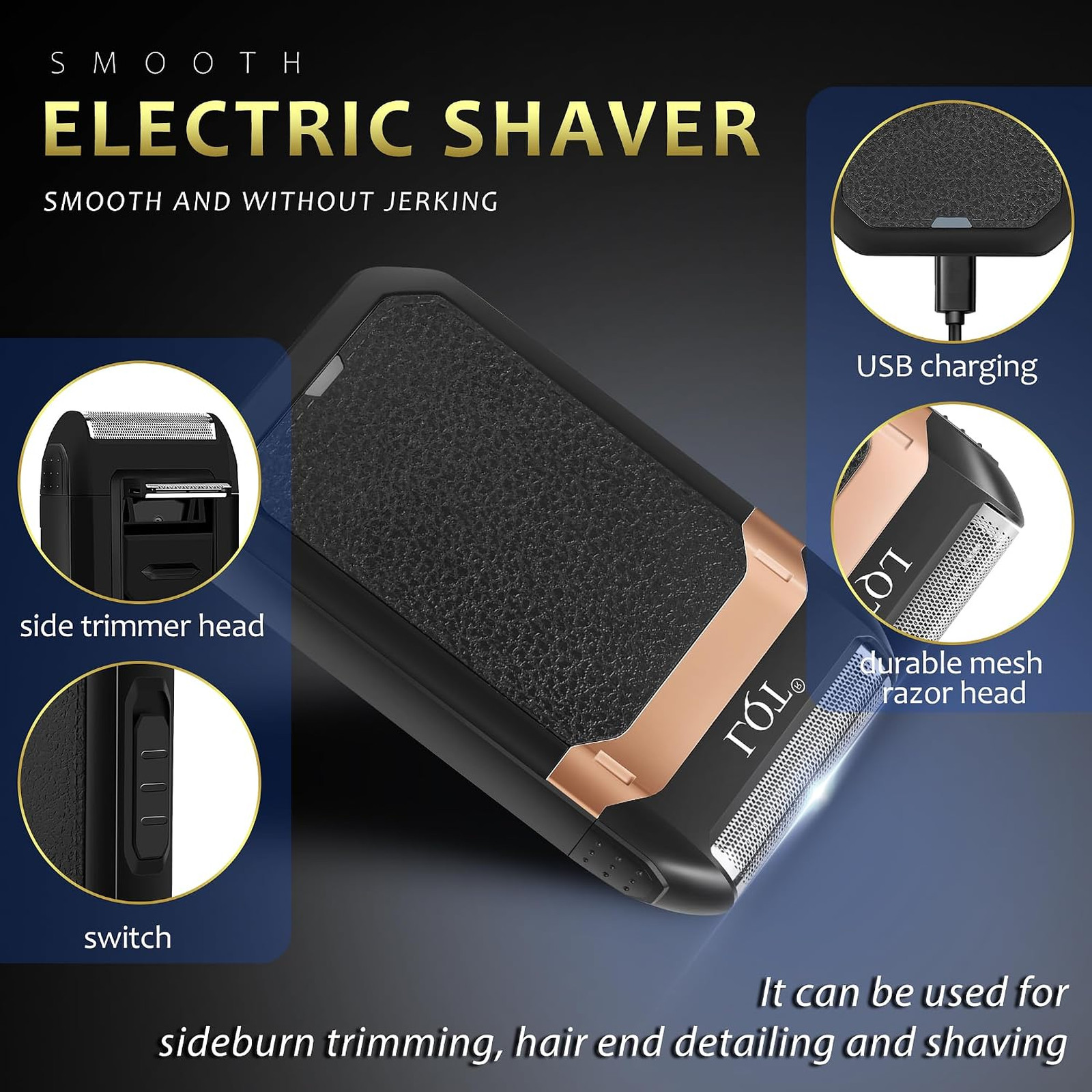 Hair Clippers for Men with LED Display, 4-Piece Cordless Grooming Kit, Hair