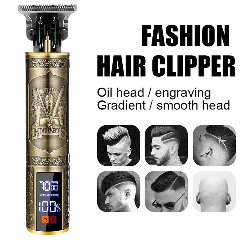 2026 Electric Hair Clipper Machine Cordless Trimmer portable USB Fast Charging H