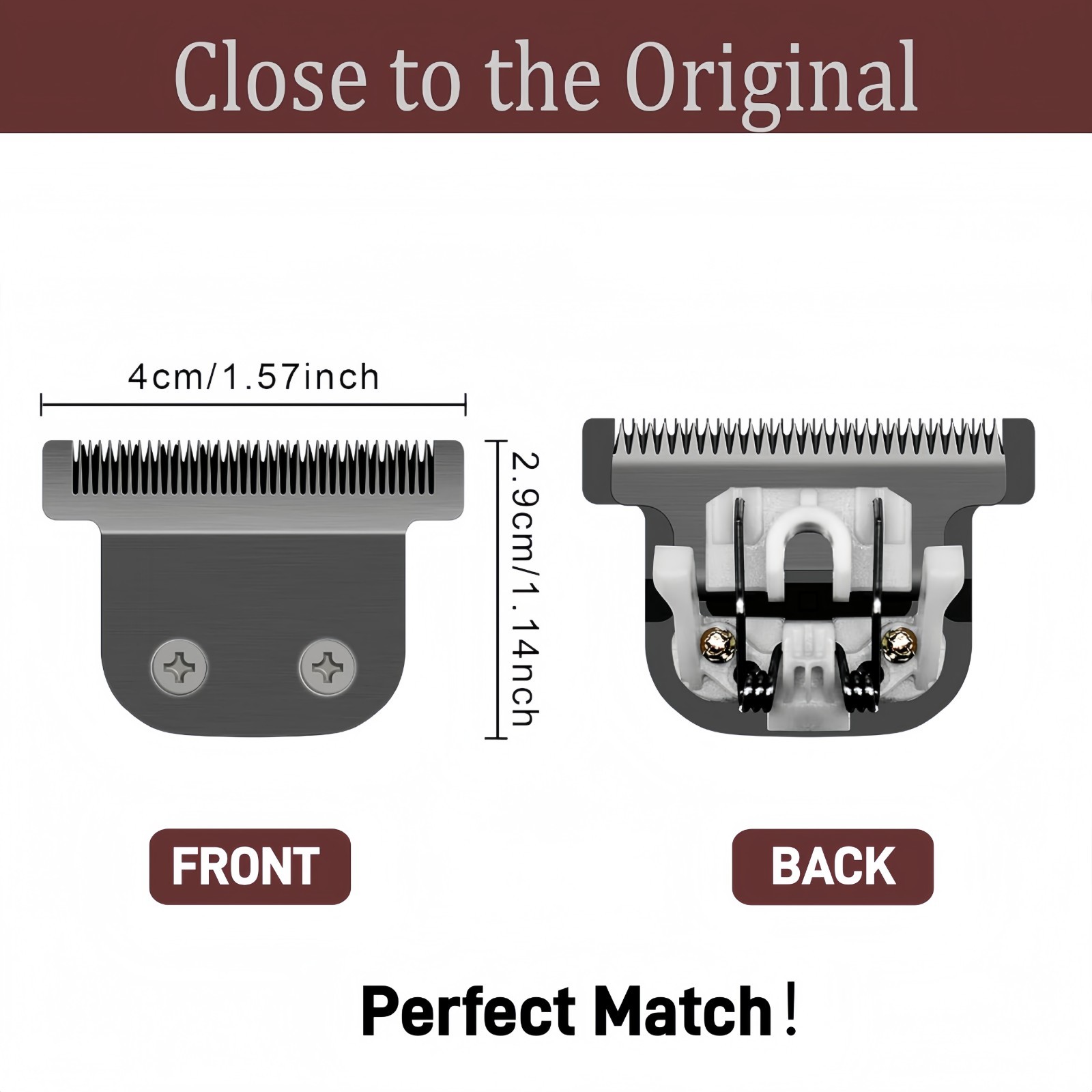 40mm Replacement Detachable T Blade for Wahl All in One Lithium Ion Trimmer 1PC