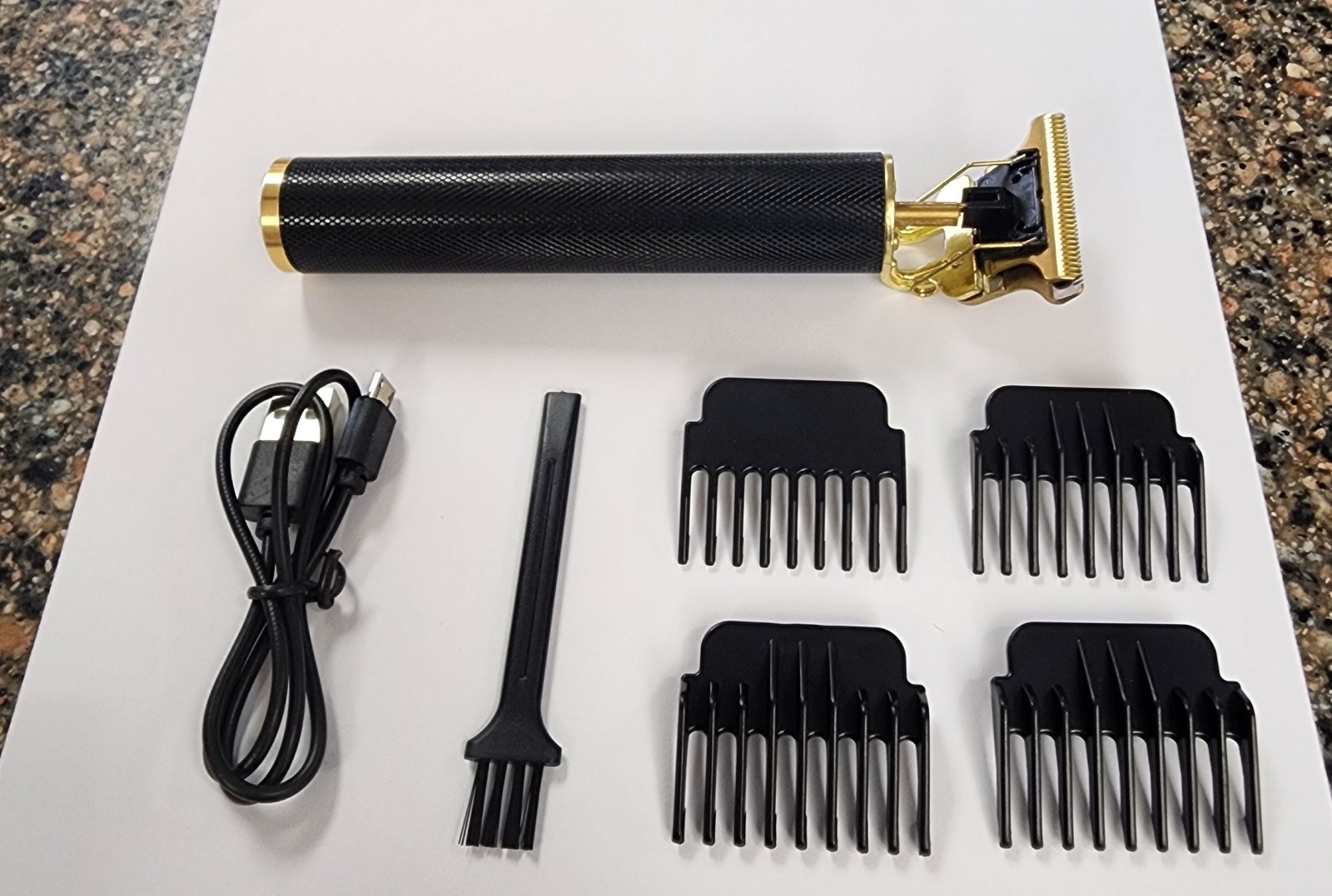Vintage T9 Black Gold Beard & Hair Trimmer Cutter for Men – Professional