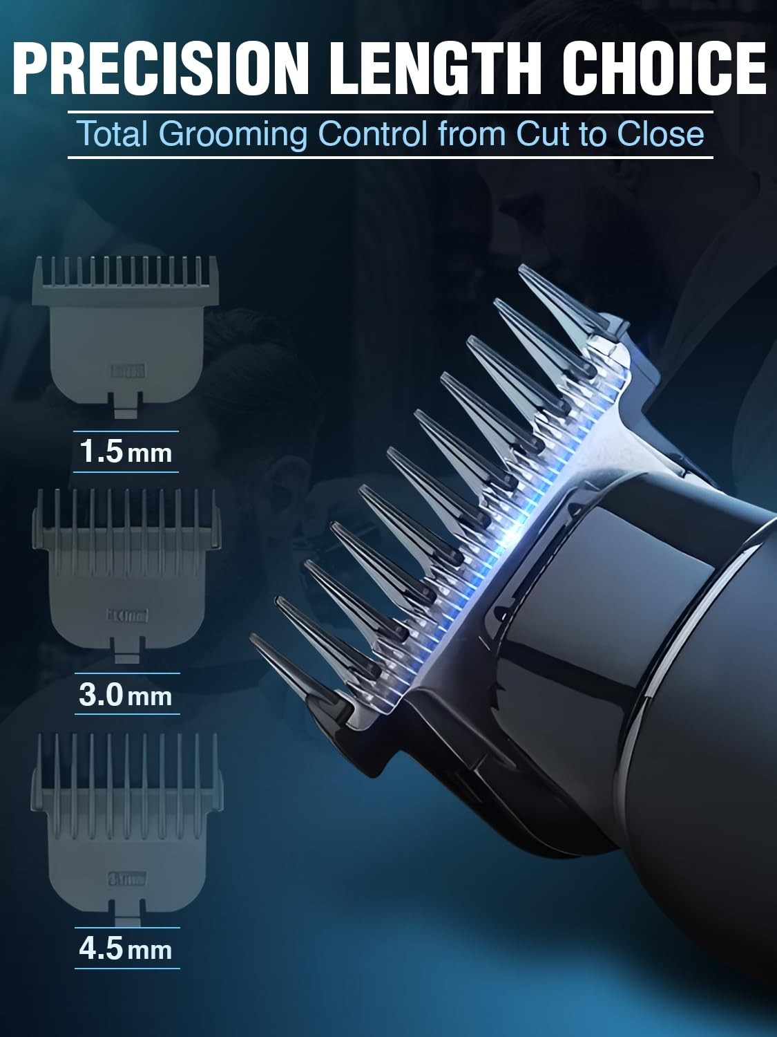 VGR V-933 Professional Corded & Cordless Hair Trimmer for Men,V-933,Black