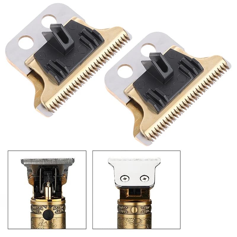 2 Pack Vintage T9 Hair Clipper Blades Replacement for 28mm Height T-Blade…