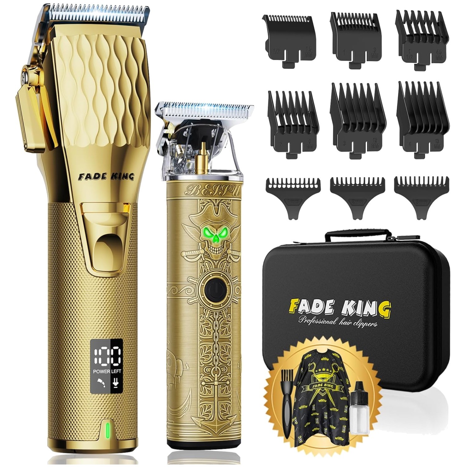 High-Speed Motor Fade Clippers & T-Blade Trimmer