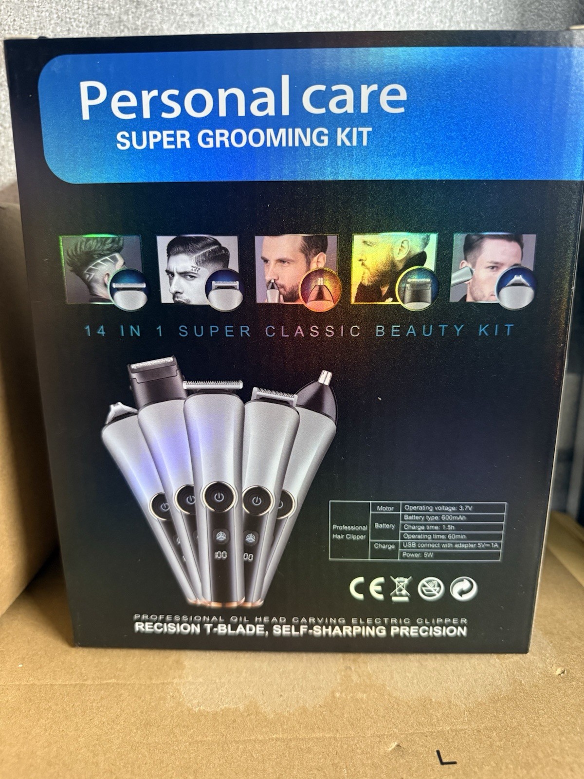 Beard Trimmer for Men 5 in 1 Electric Razor for Men