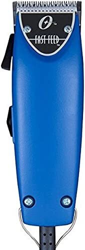 Oster Professional Soft Touch Blue Fast Feed Clipper with Adjustable Blade, Used