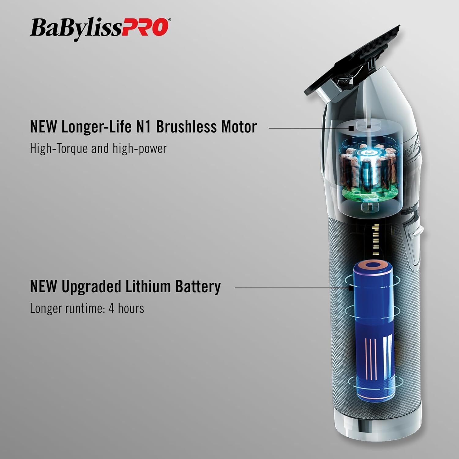 BabylissPro SilverFX All Metal Lithium Outling Trimmer #FX787NS