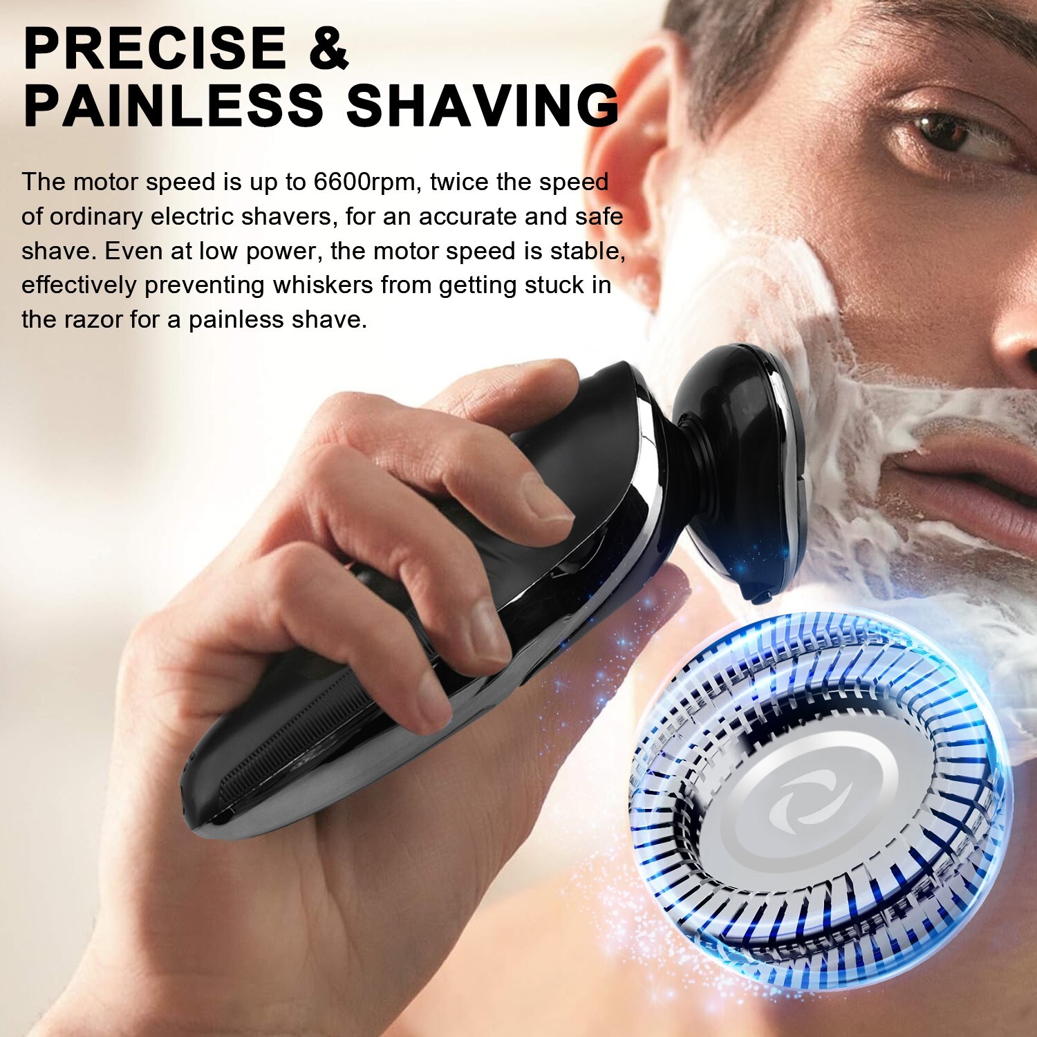 Face Clean Shave – Rechargeable USB, Cordless Electric Shaver Razor for Men