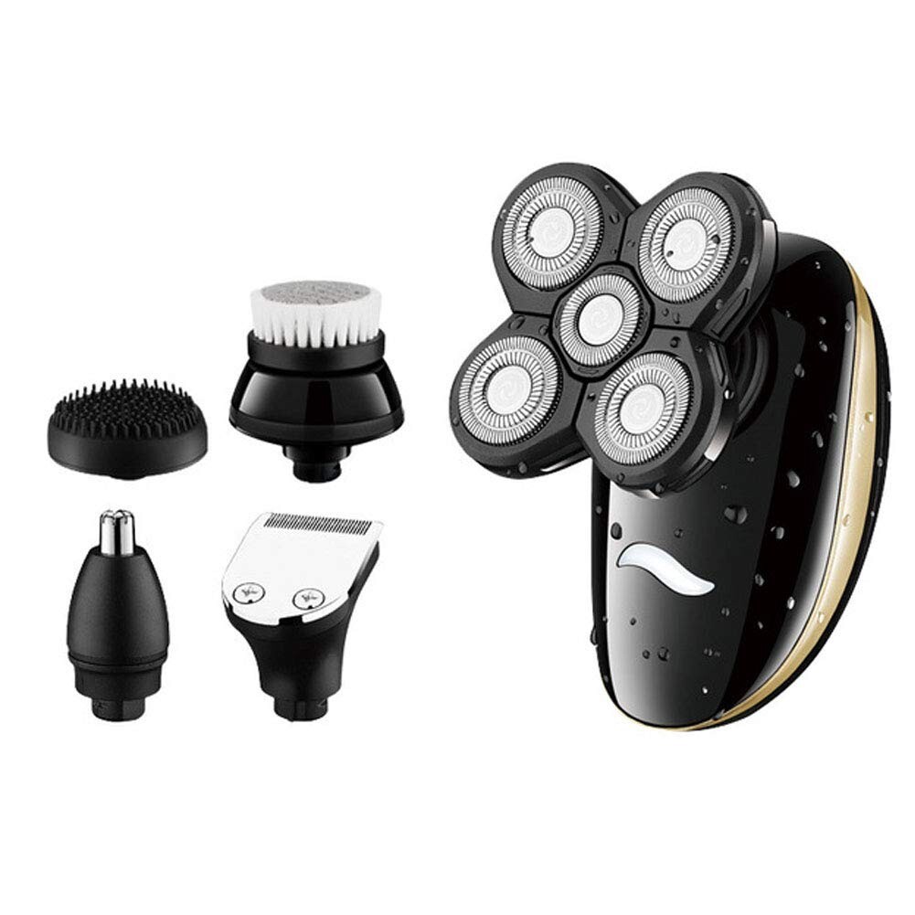 5 Head Mens Hair Clipper Beard Trimmer Grooming Kit Rechargeable for Beard, Head