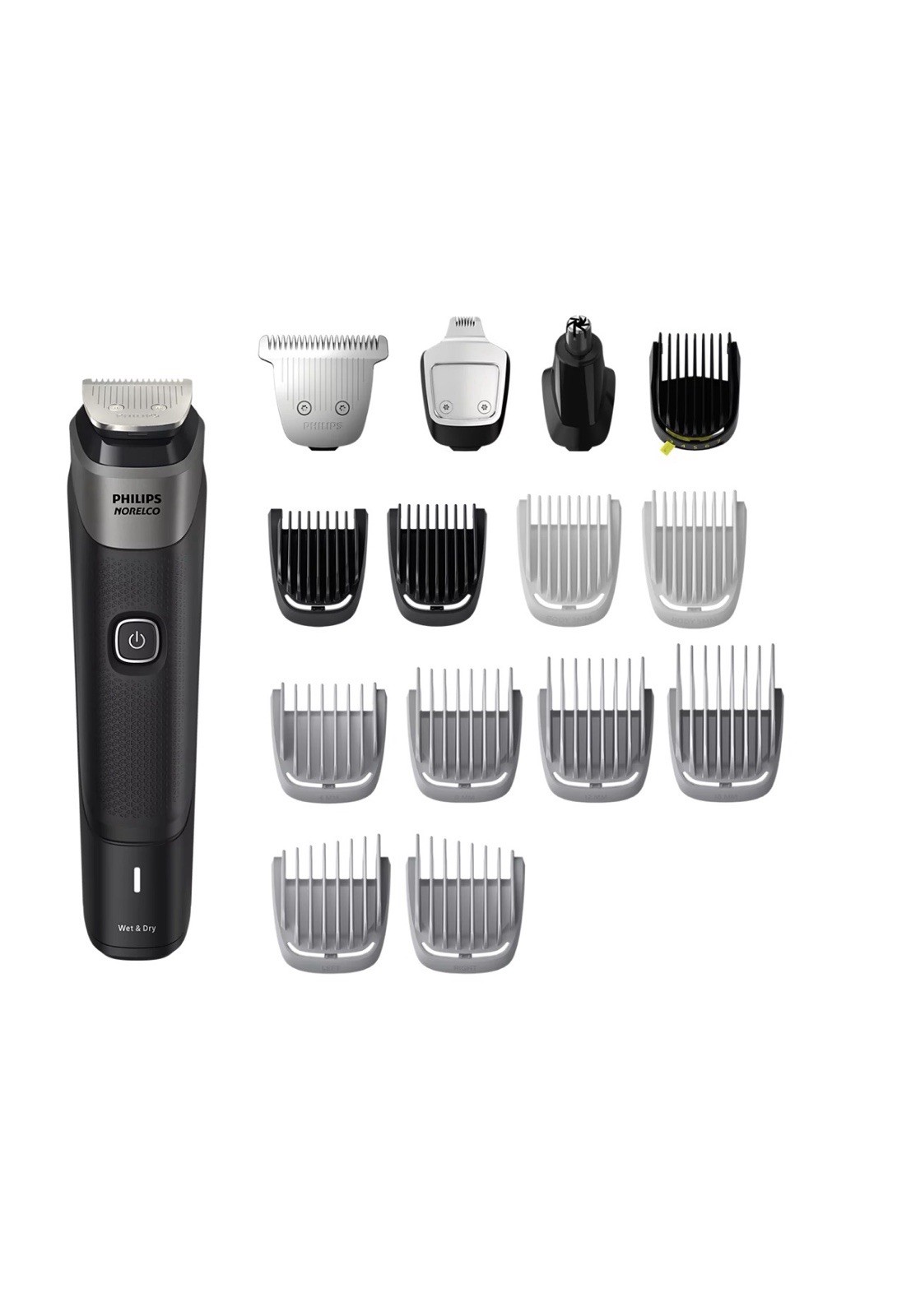 Philips Norelco Multigroom 5000 Trimmer 18pc 11 Lengths Body Face New MG5910
