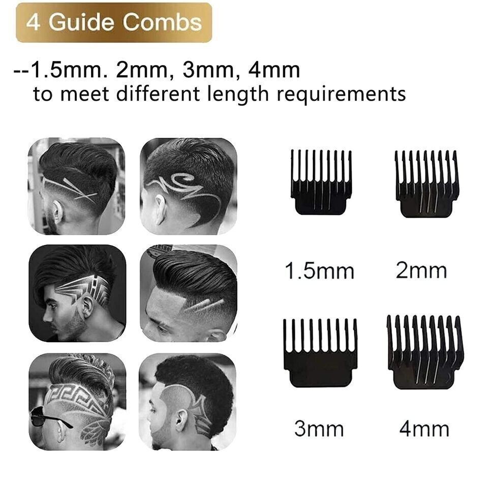 Professional Hair Clippers Trimmer Cutting Beard Cordless Barber Shaving Machine