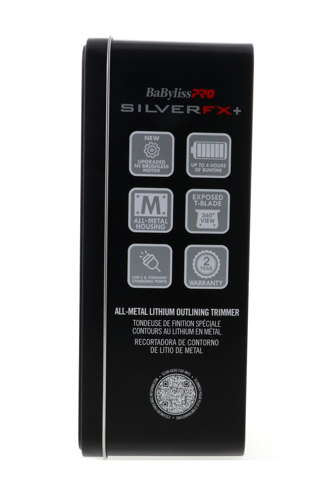 BaBylissPro SilverFX+ All-Metal Lithium Outlining Trimmer