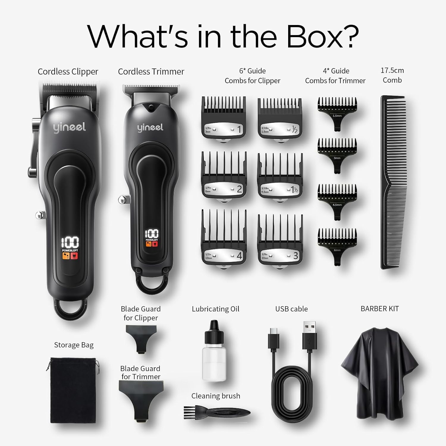 Hair Clippers for Men,Professional Mens Hair Clippers Cordless Clippers for Hair