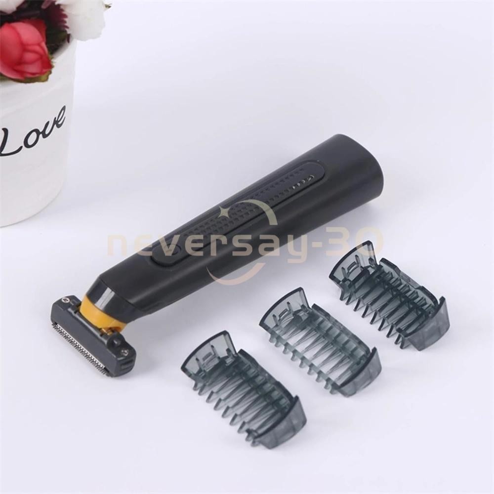 Rechargeable Beard & Body Razor that Trims, Edges, Shaves, and Grooms