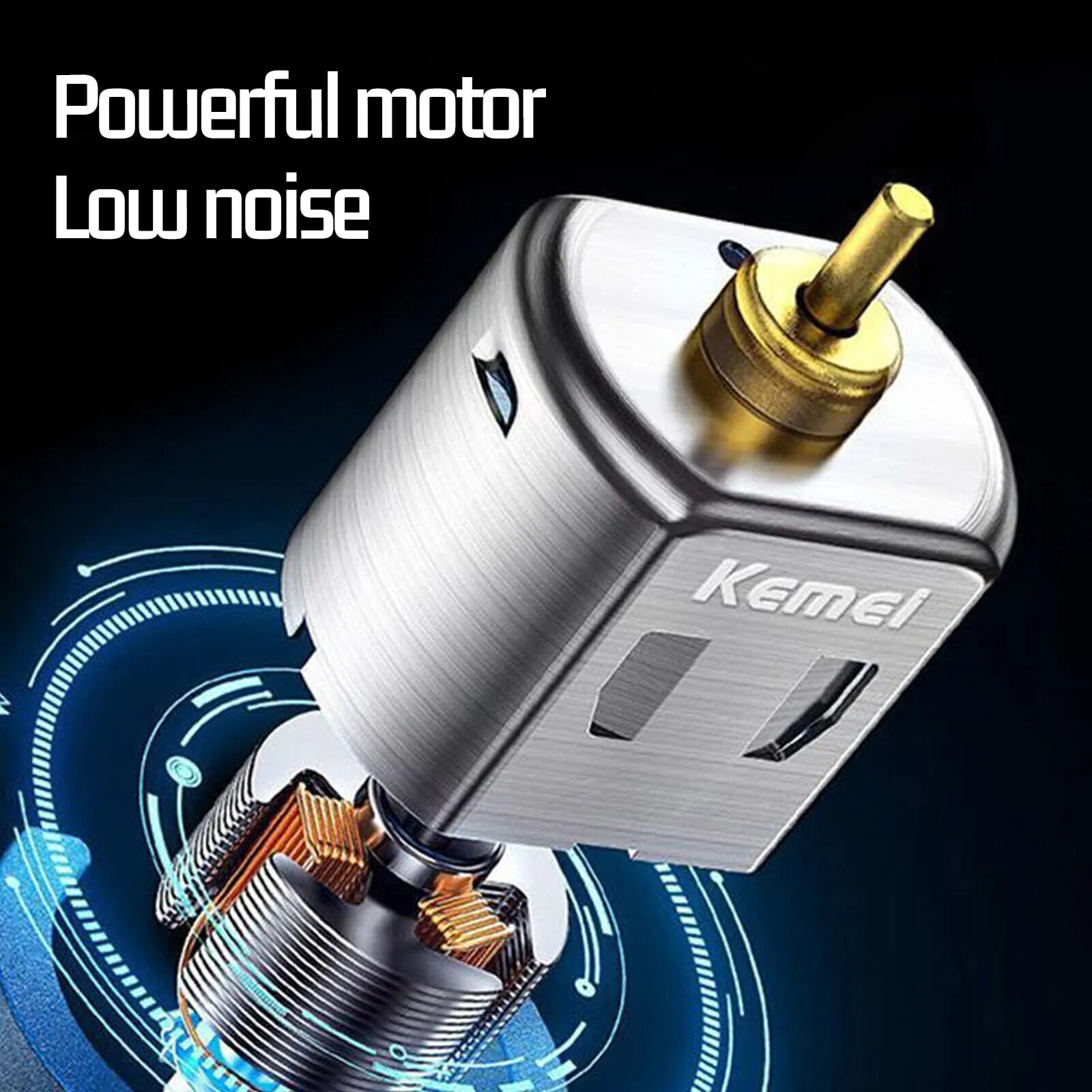 Kemei 2299 Barber Cordless Hair Trimmer 0mm Zero Gapped Carving