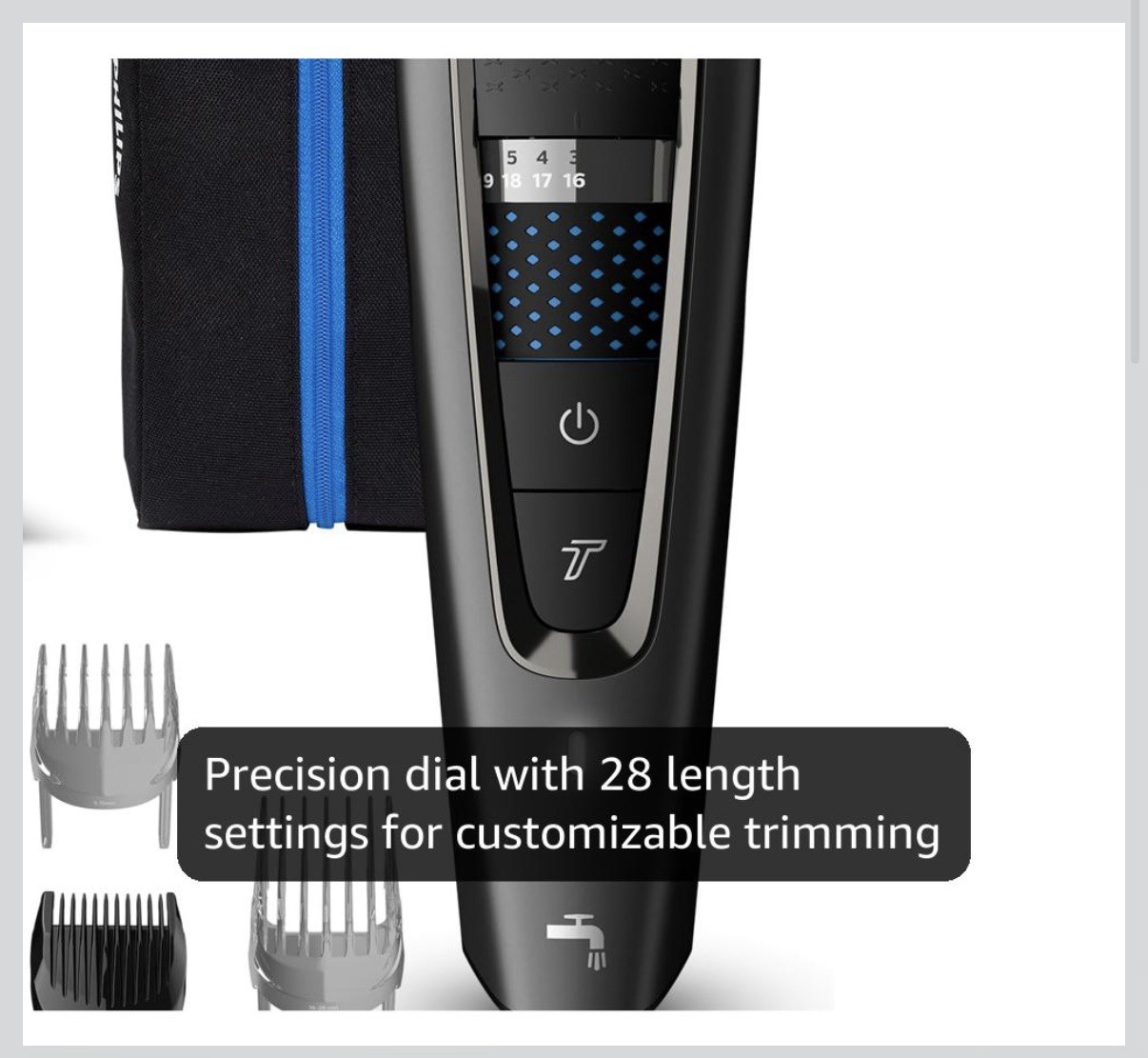 Philips Norelco Hair Clipper 7000 Series, Hair and Beard Trimmer Ideal Power