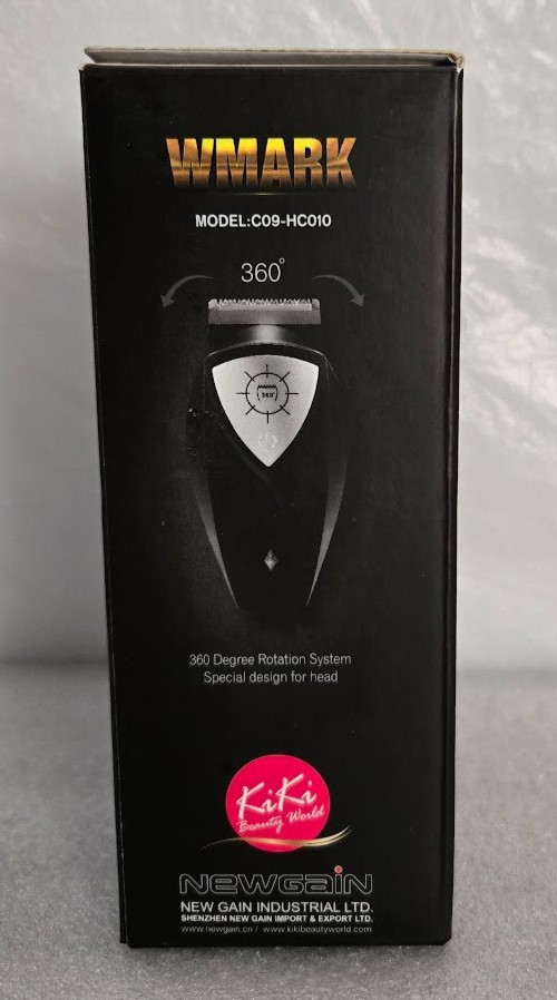 WMARK #C09-HC010 Cordless Self-Haircut Kit 360 Degree USB Charge For Home Travel