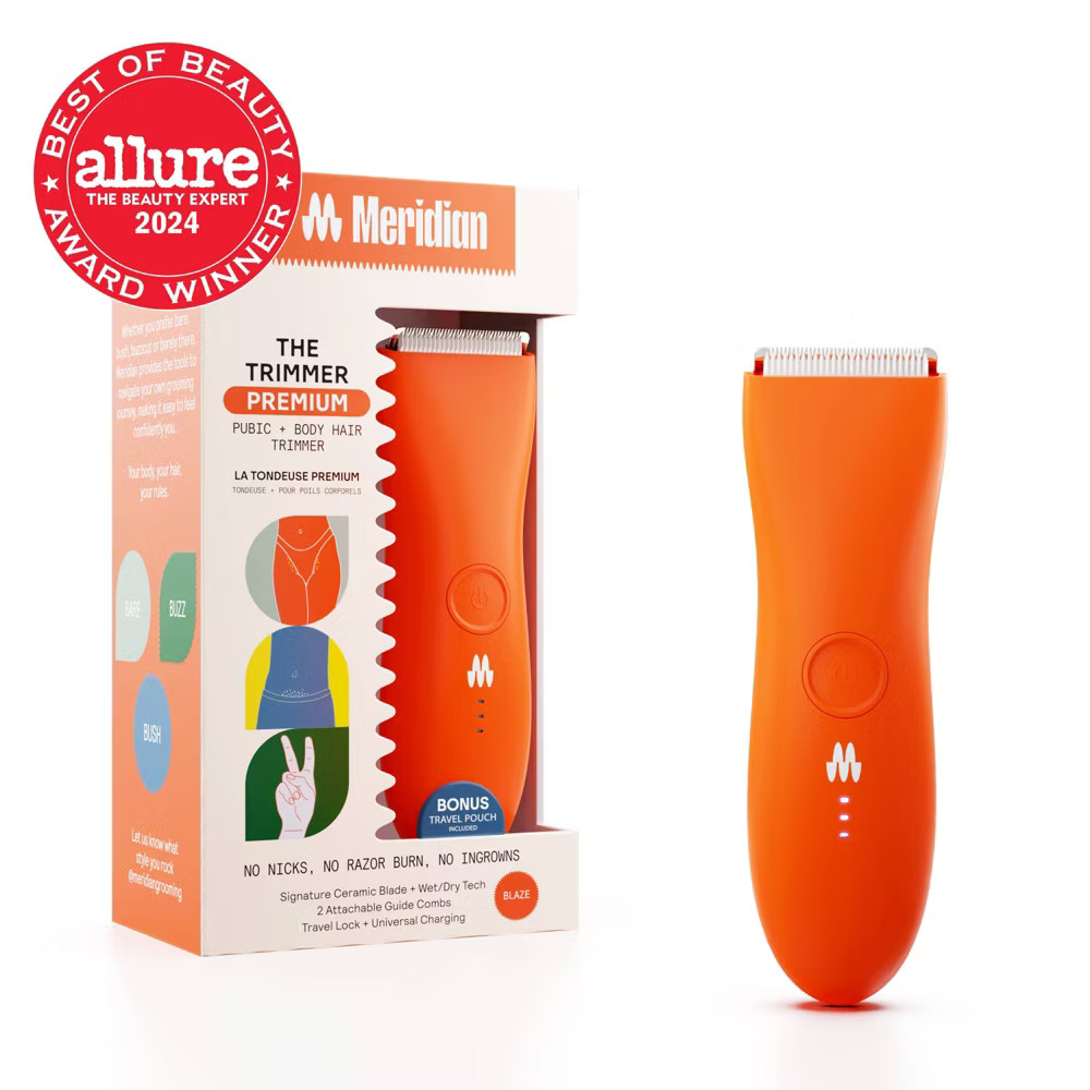 MERIDIAN Trimmer Premium, Pubic & Body Hair Trimmer for Men & Women,
