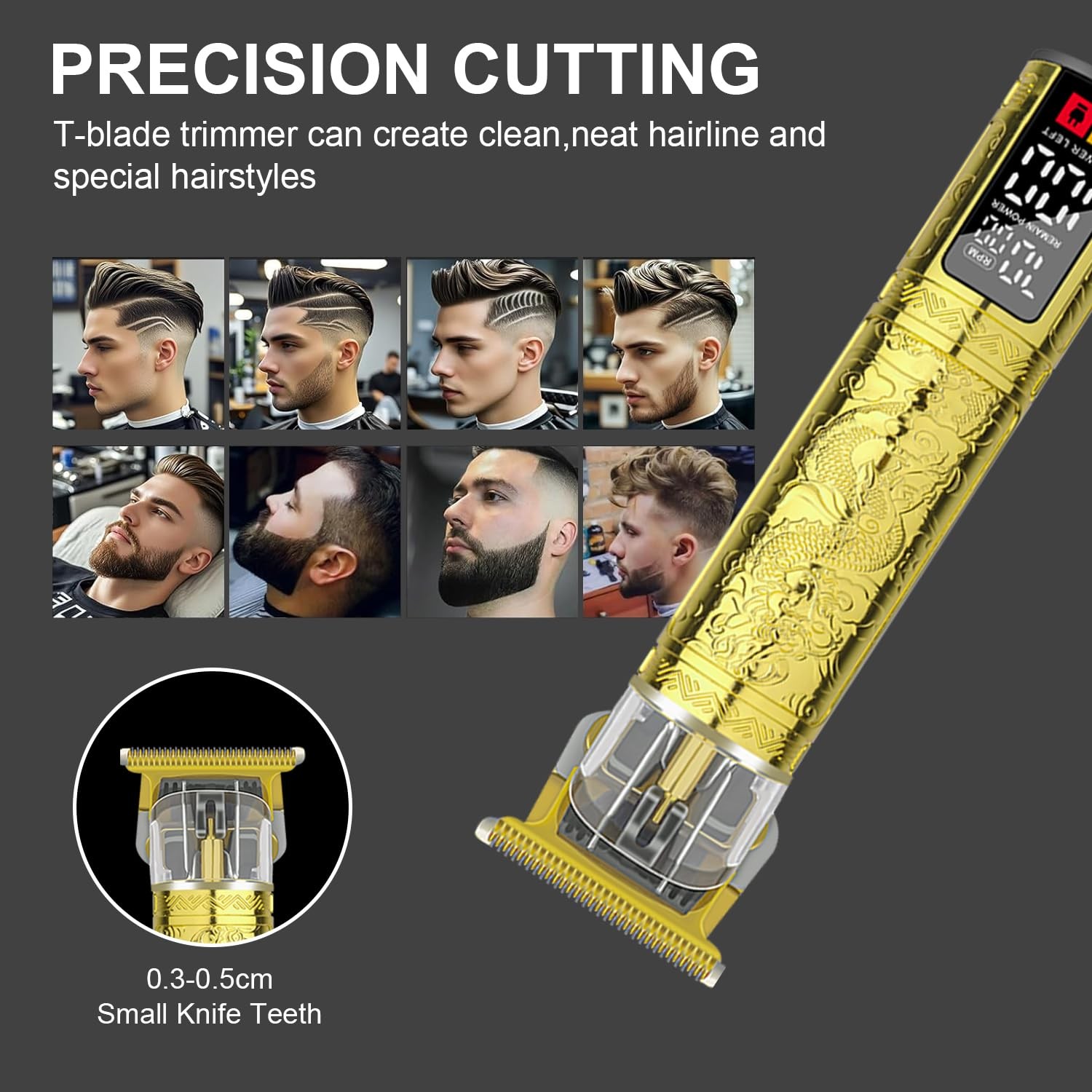 ® Professional Hair Clippers for Men, Hair Trimmer Cordless Barber Clippers a…
